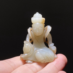 战汉白玉玉璧玉佩古玉老和田玉谷纹玉璧佩饰挂件高古玉礼器