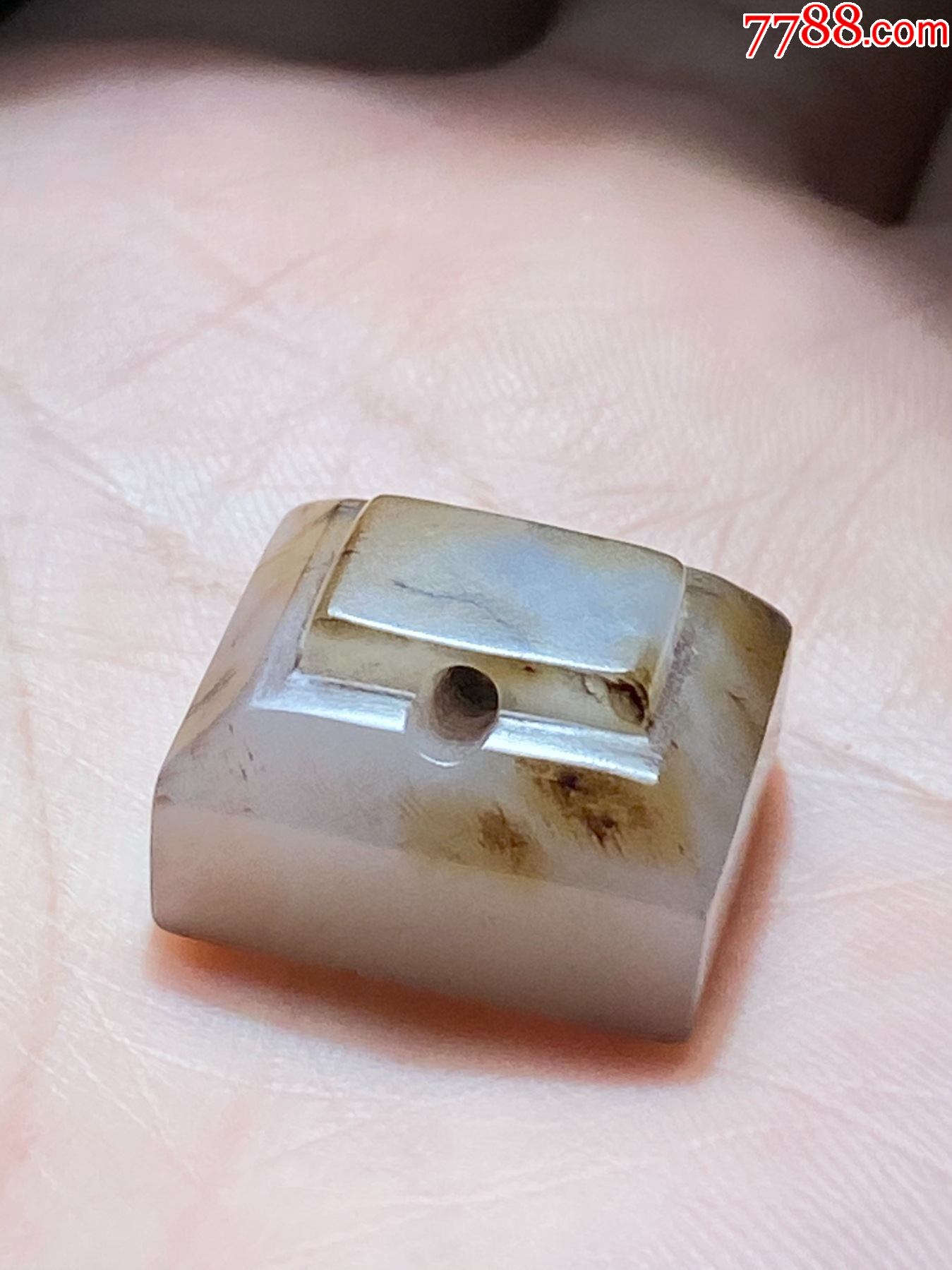 古玉老玉印章文房玉印金石篆刻印章老和田玉挂件文房用具