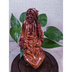 海南黄花梨达摩大师摆件a91s20f