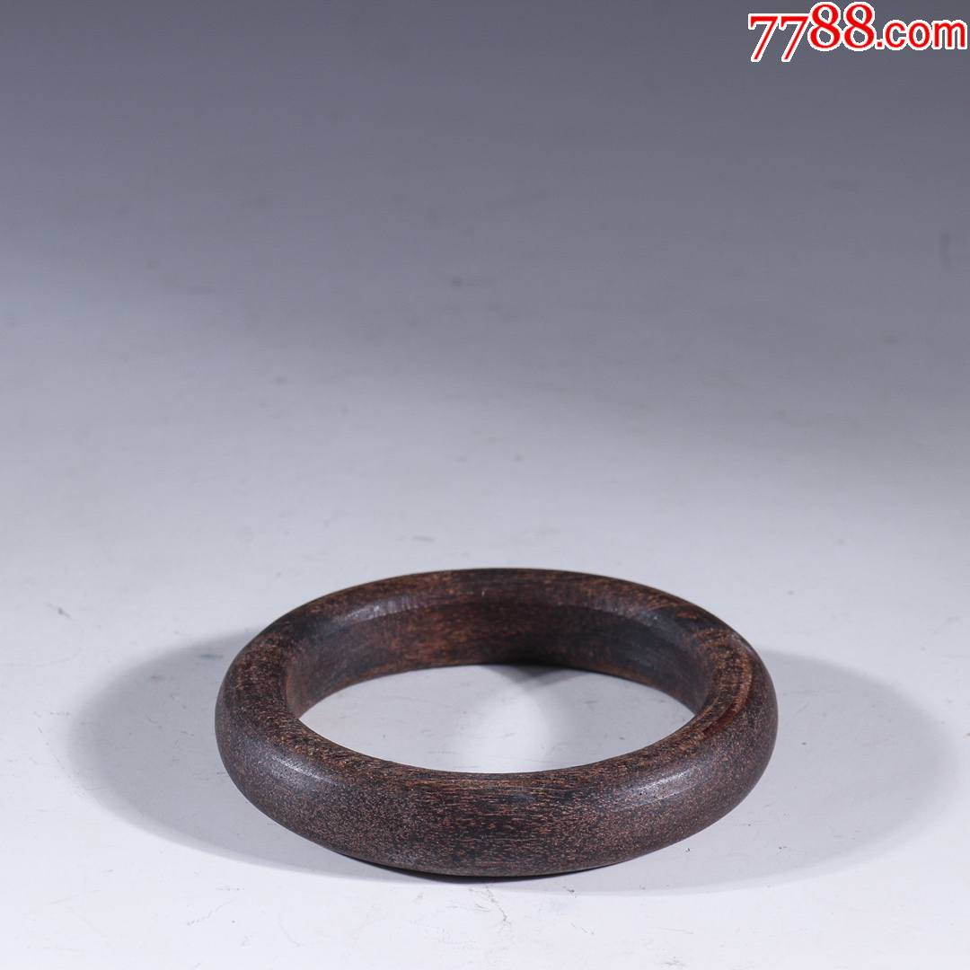 老沉香素面扁条手镯
