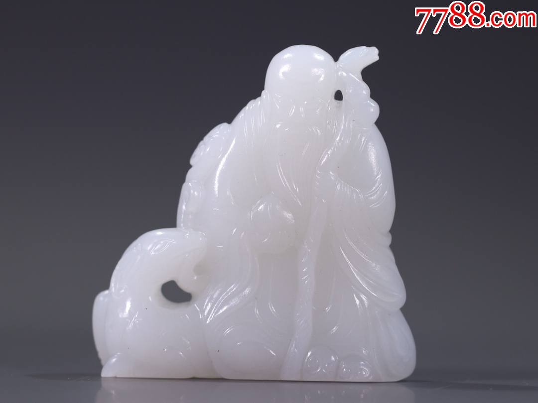寿星玉雕件