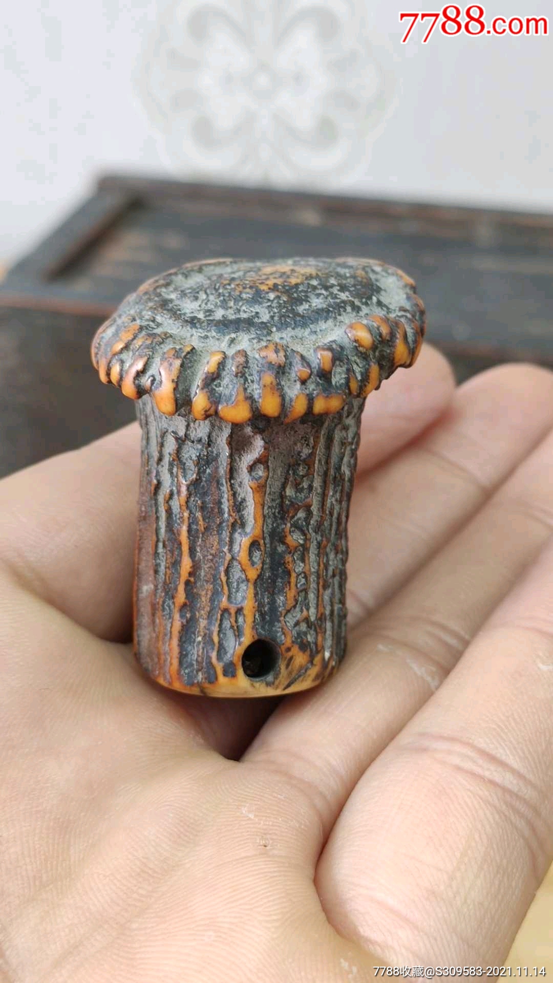 清代鹿角盘腰里鼓