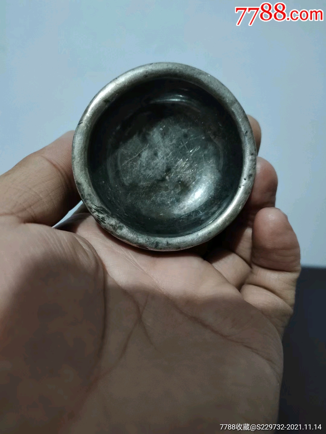 木胎镶嵌纯银酒杯一盏_其他银器_第2张_7788小人书