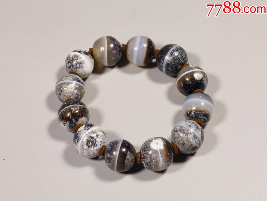 玛瑙一线药师珠手串a84s20f