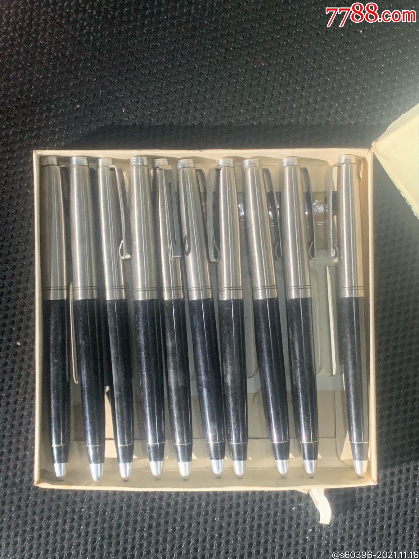 八十年代铱金笔钢笔圆珠笔两用笔一盒十支