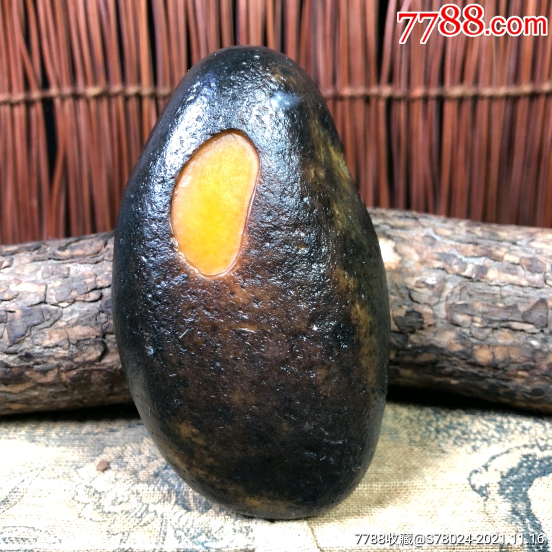 老料寿山石乌鸦皮田黄石原石