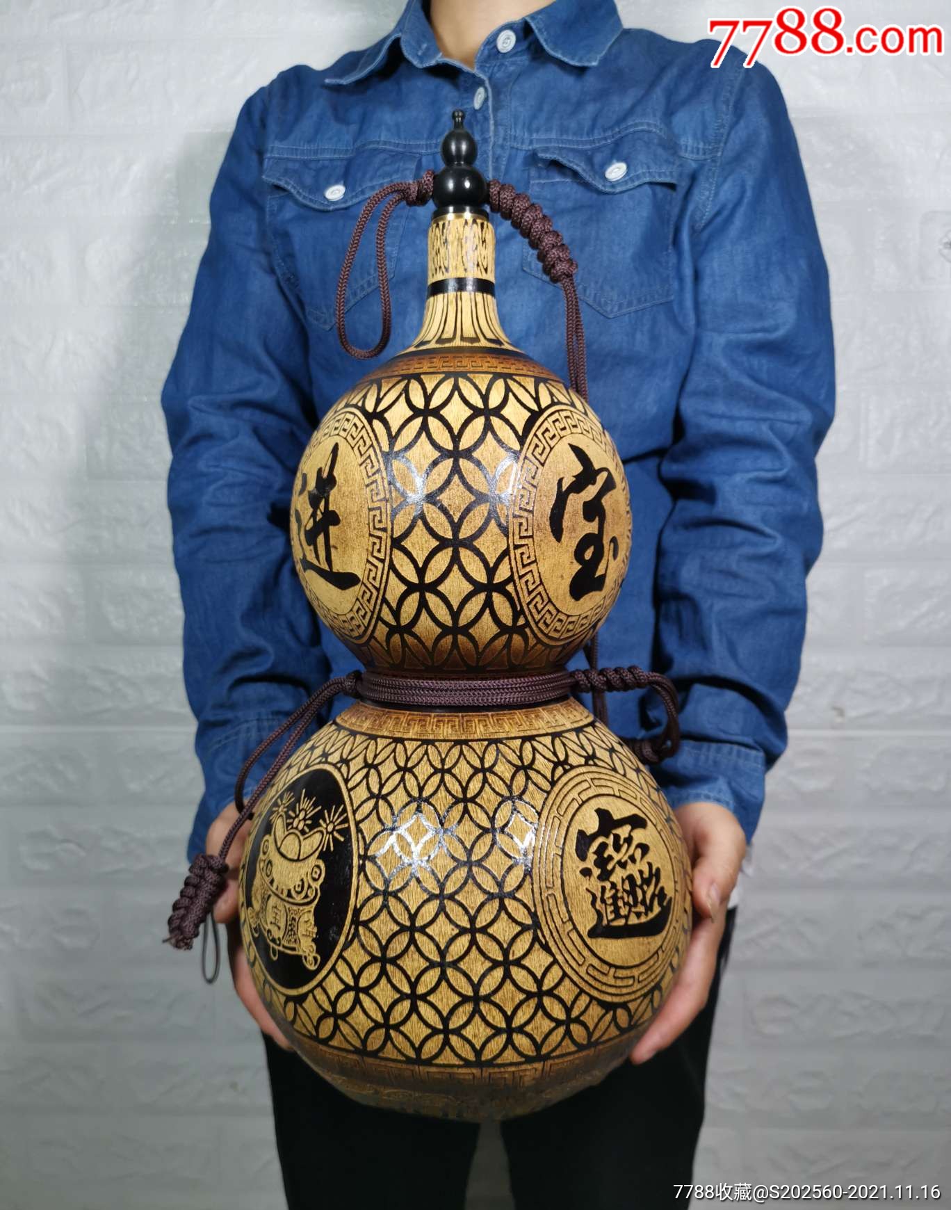 招财进宝酒葫芦摆件