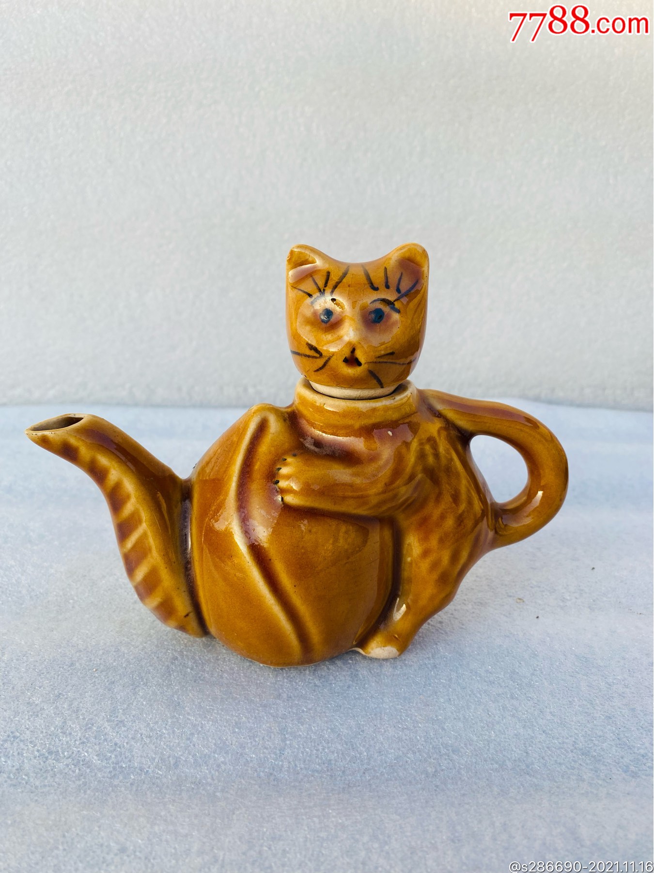 猫壶_雕塑瓷/瓷雕_收藏价格_鉴定交易_7788瓷器网