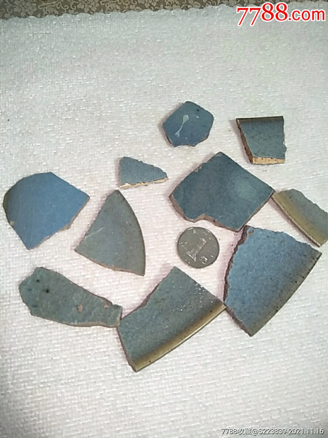 宋代钧瓷片老瓷片10个漂亮7