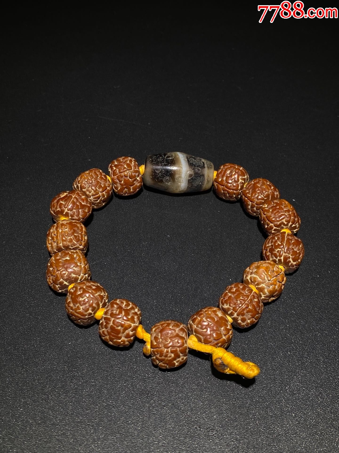 藏传老缠丝玛瑙金刚手串_价格2300元【老玩物古玩收藏】_第1张_7788