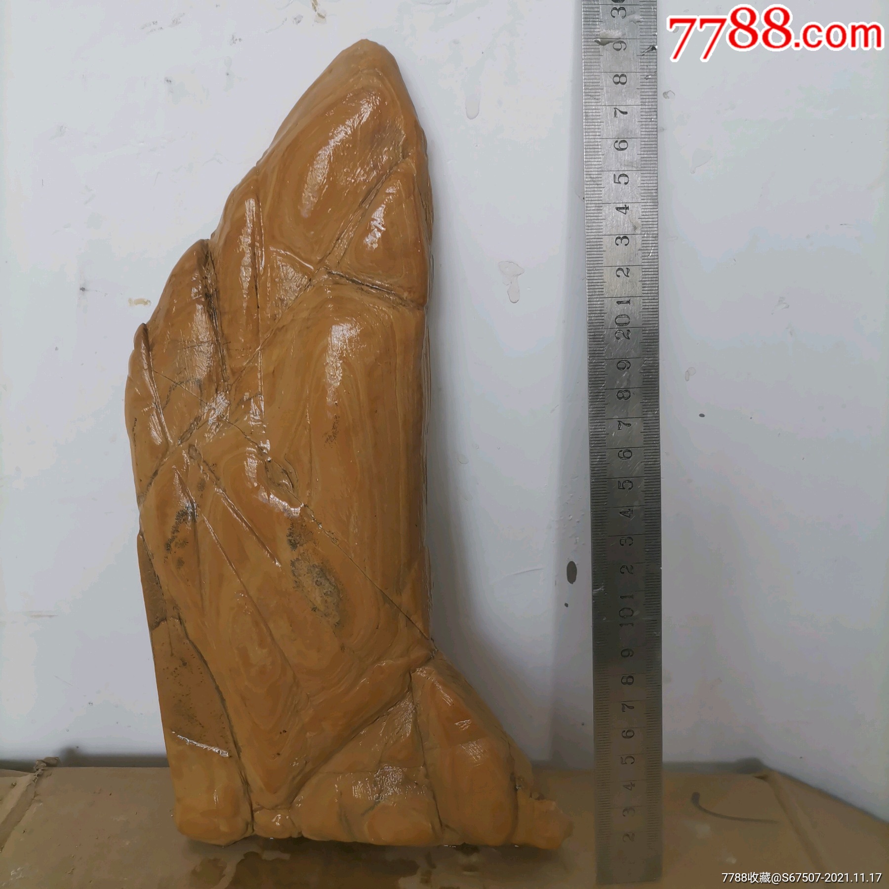 怎么摆放都可以,山子,原石,水头好,型好-价格:38元-se83797839-松花石