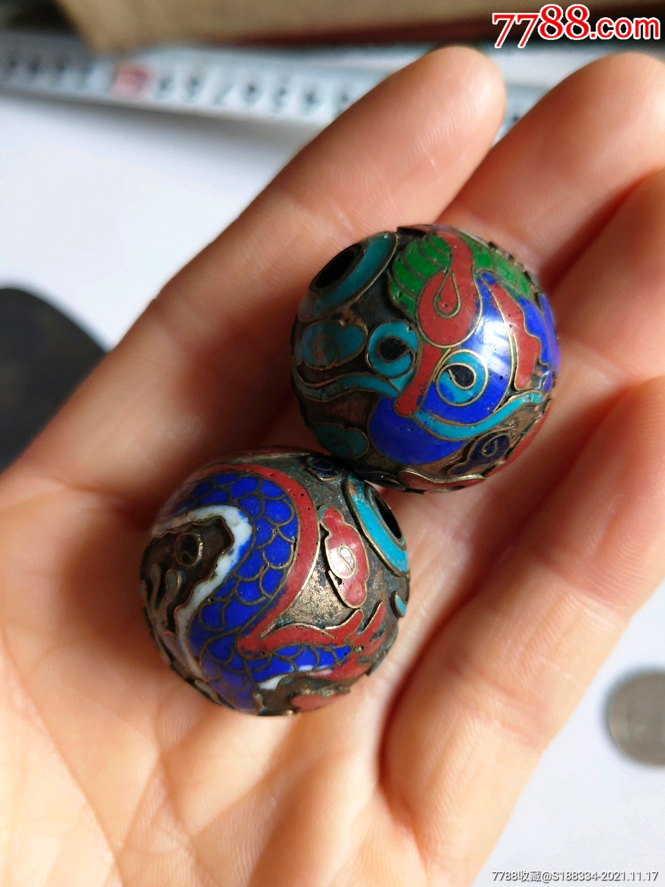 民国景泰蓝珠子