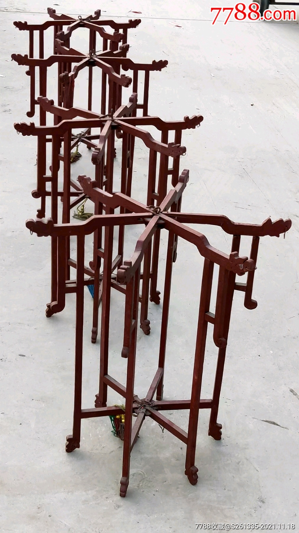 清末老灯笼架可做装饰需要的来如图所示