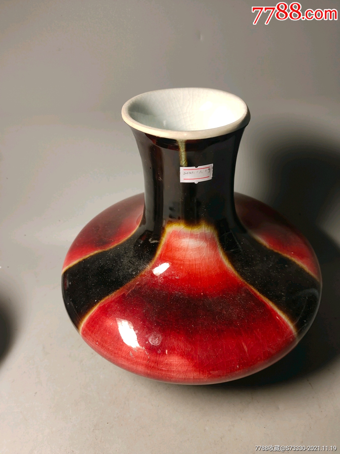到代80年代景德镇建国瓷厂三阳开泰花瓶一只口被截入手非常重
