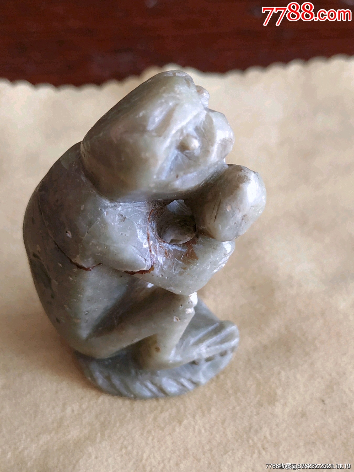 莱州玉(滑石)雕灵猴献瑞_价格68.0000元_第2张_7788收藏__收藏热线