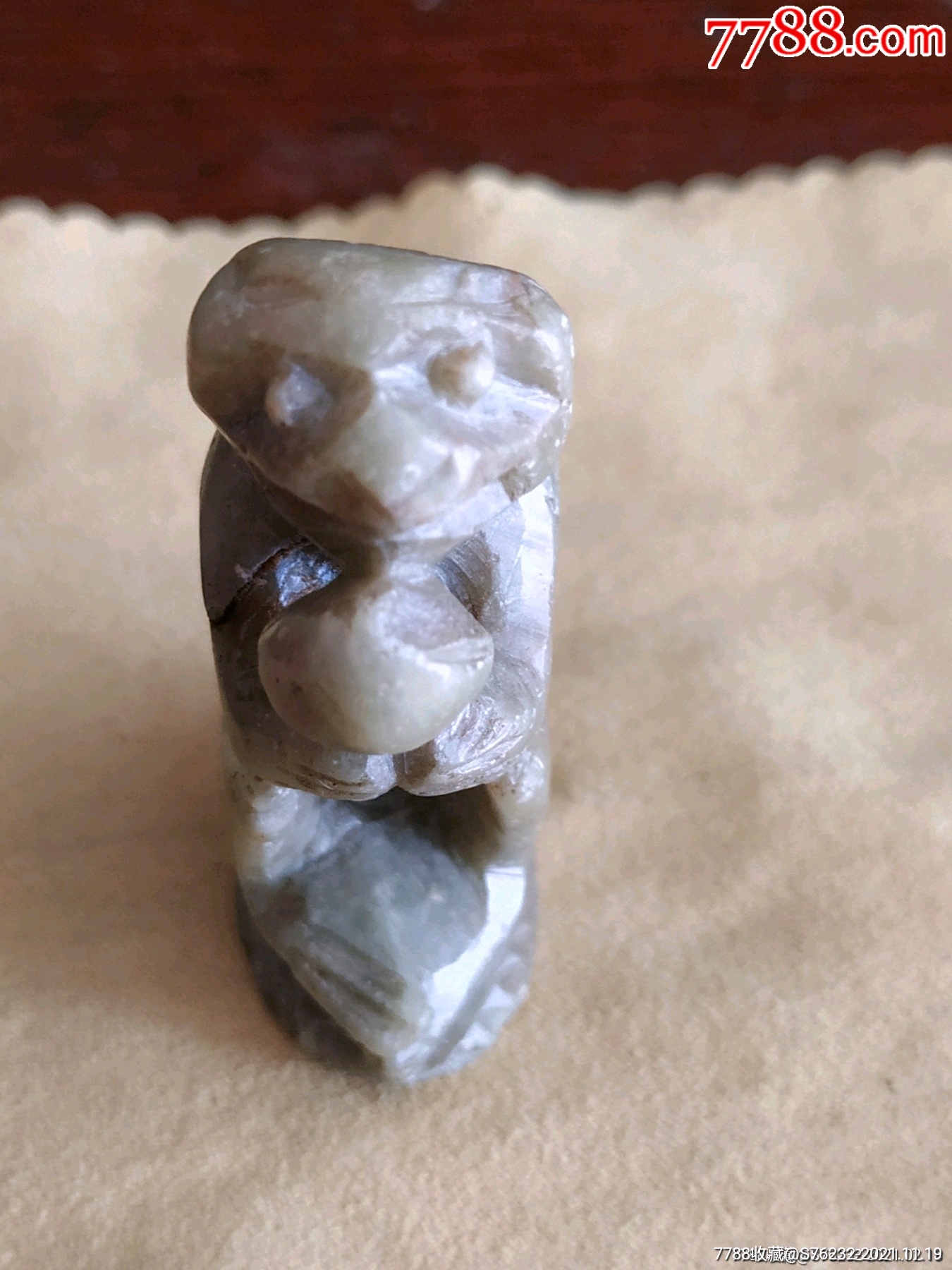 莱州玉(滑石)雕灵猴献瑞_价格68.0000元_第3张_7788收藏__收藏热线