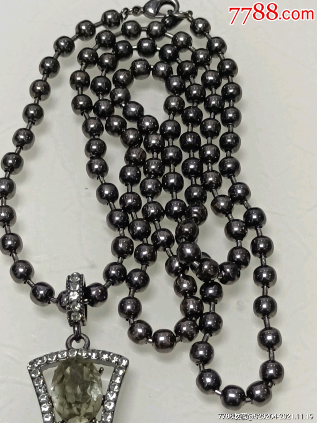 乌金石项链一条-价格:68元-se83845331-手链/手镯-零售-7788老酒收藏