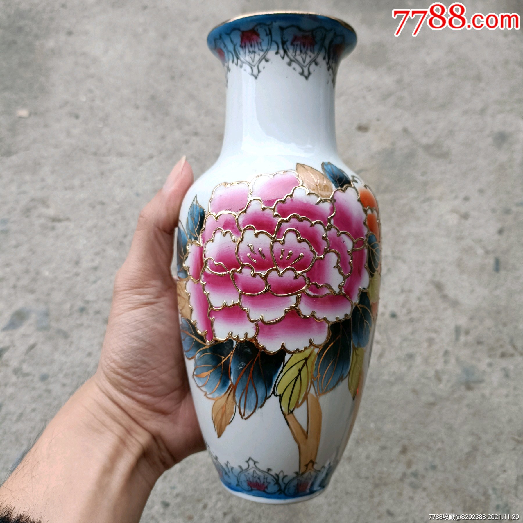 老瓷器花瓶_彩绘瓷/彩瓷_第1张_7788钟表收藏