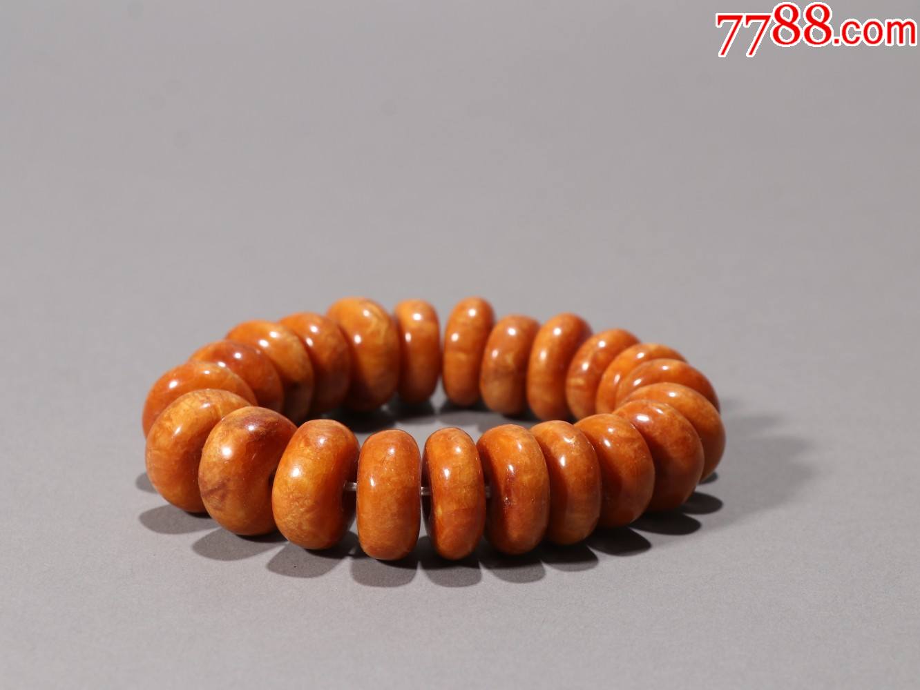 蜜蜡算盘珠手串
