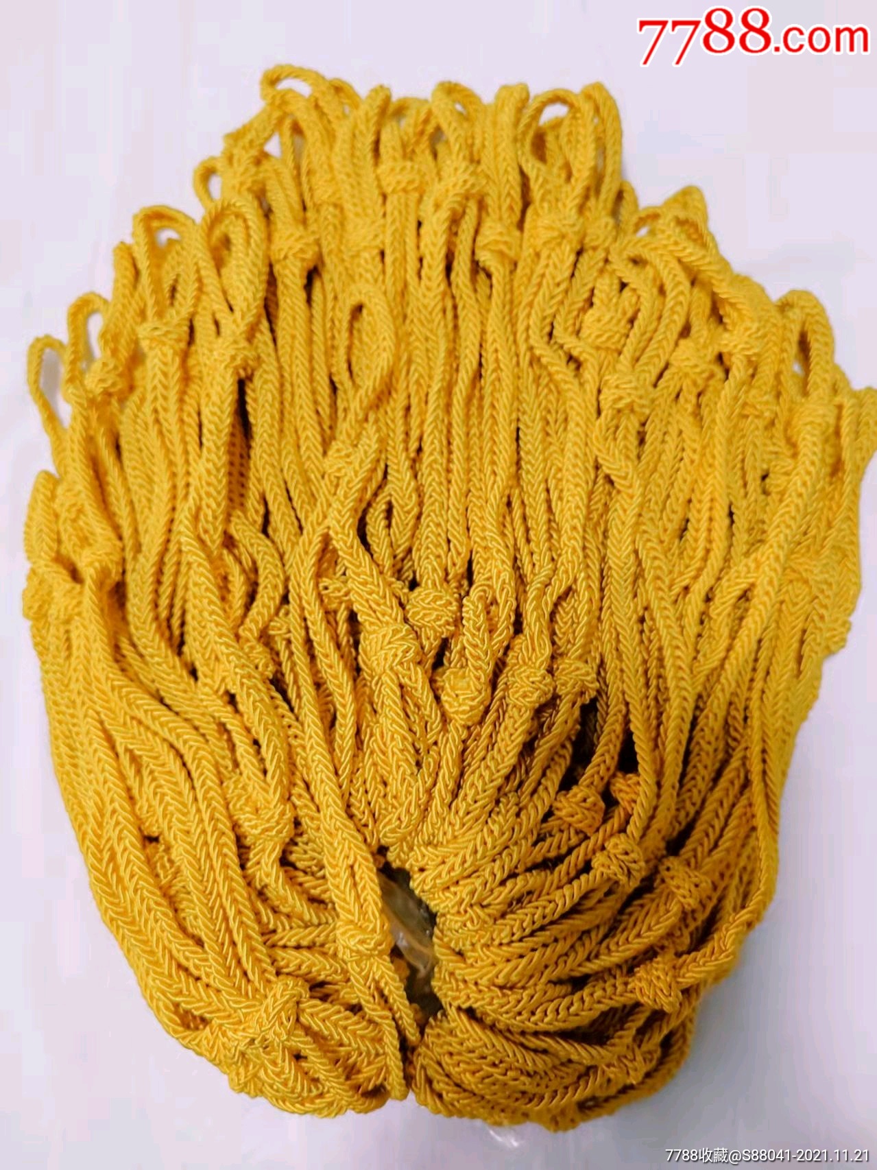 8090年代金黄色功岸筒帽作训帽风带