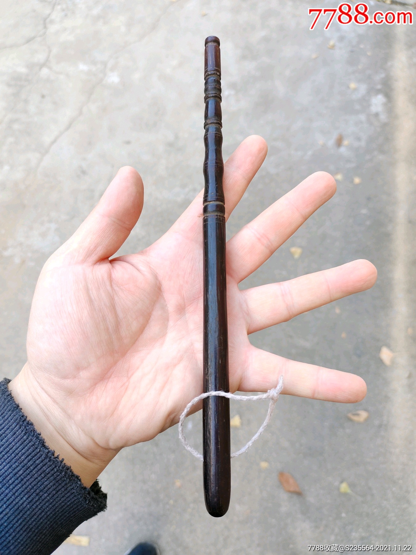 民国老拂尘杆子,硬木的,老硬木,老红木,老紫檀木_拂尘_图片赏析_收藏