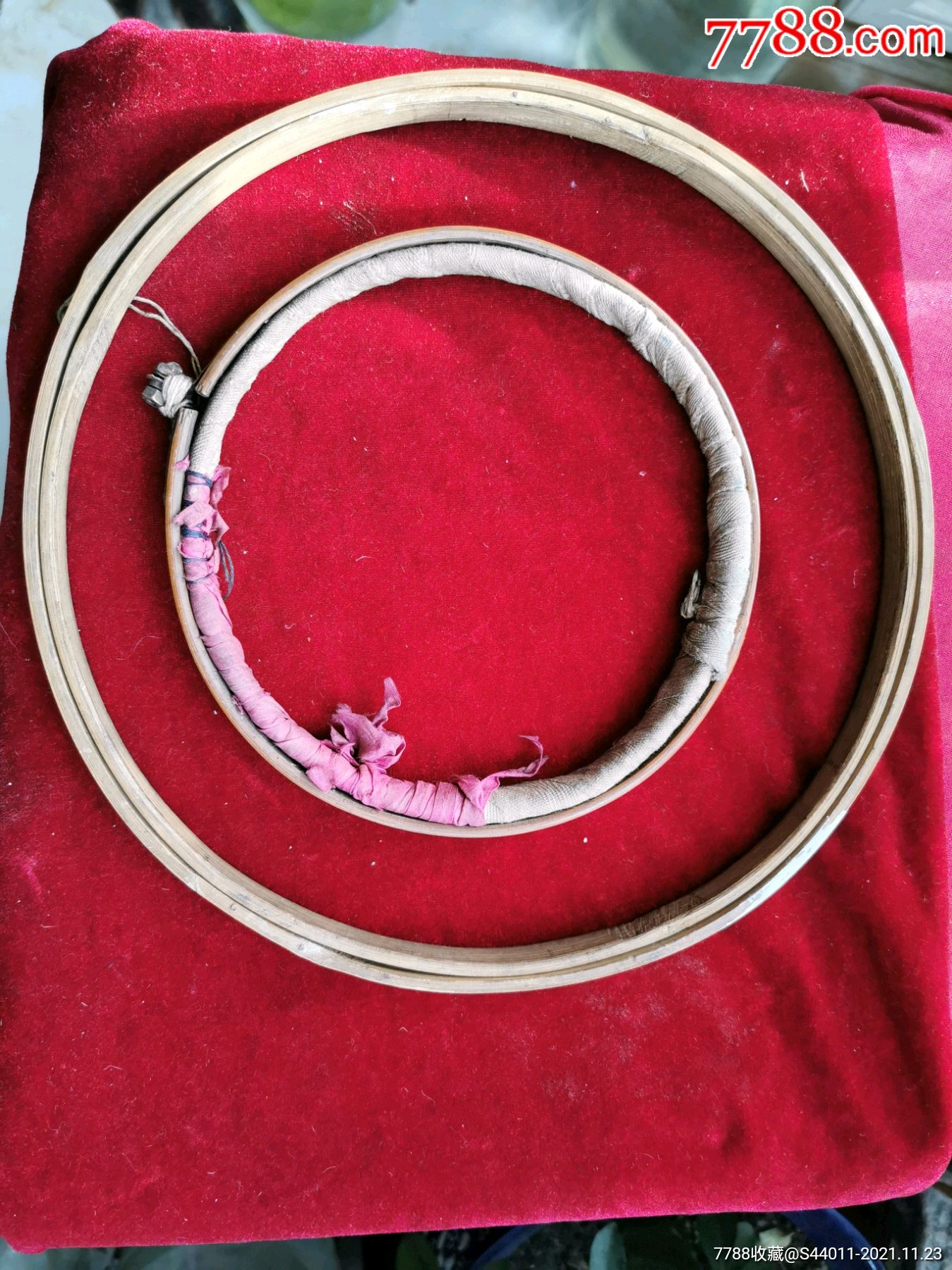 民国刺绣竹撑子绣花撑