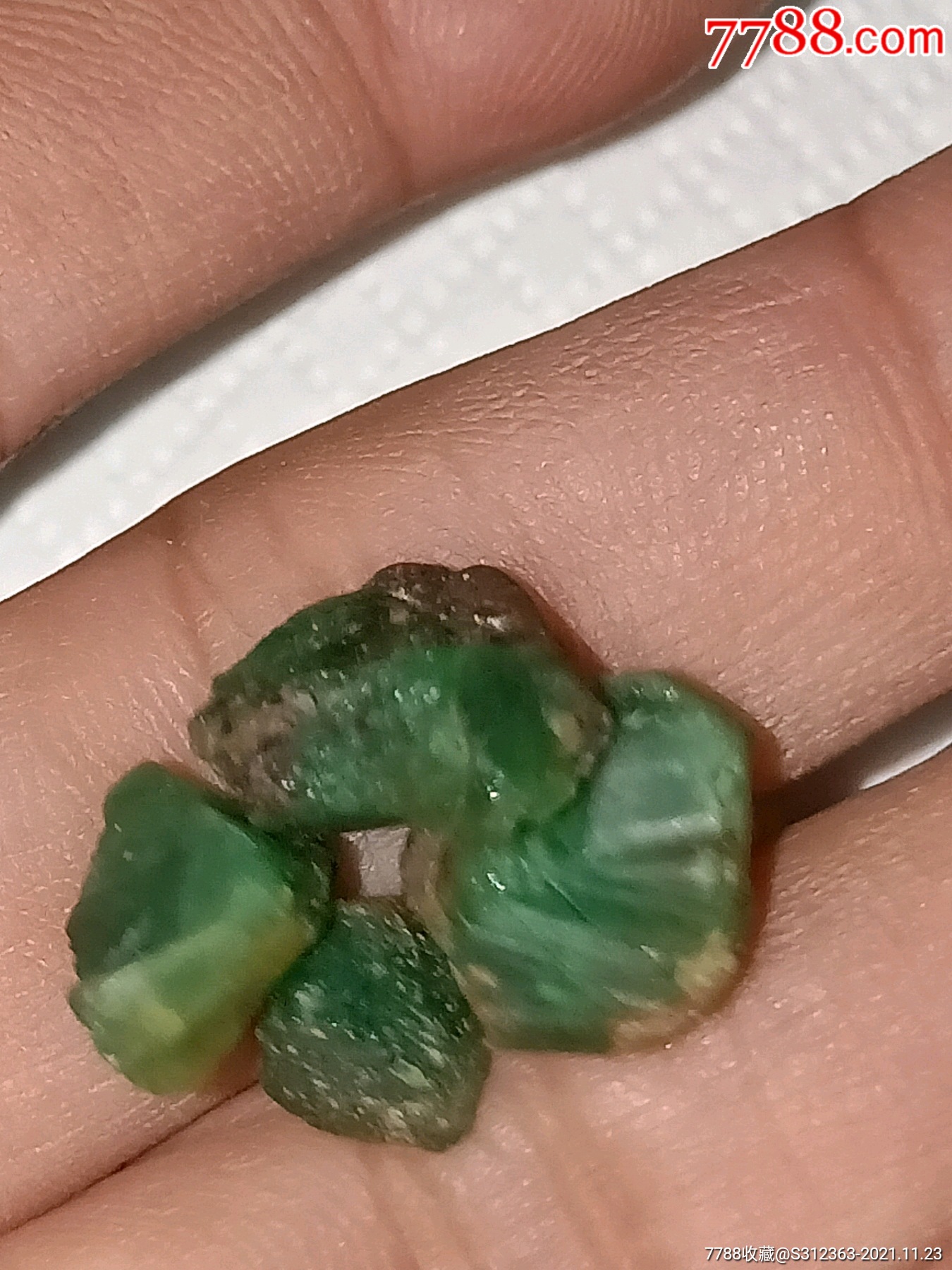 祖母绿原石小料四颗-价格:118元-se83910789-其他宝石-零售-7788工艺