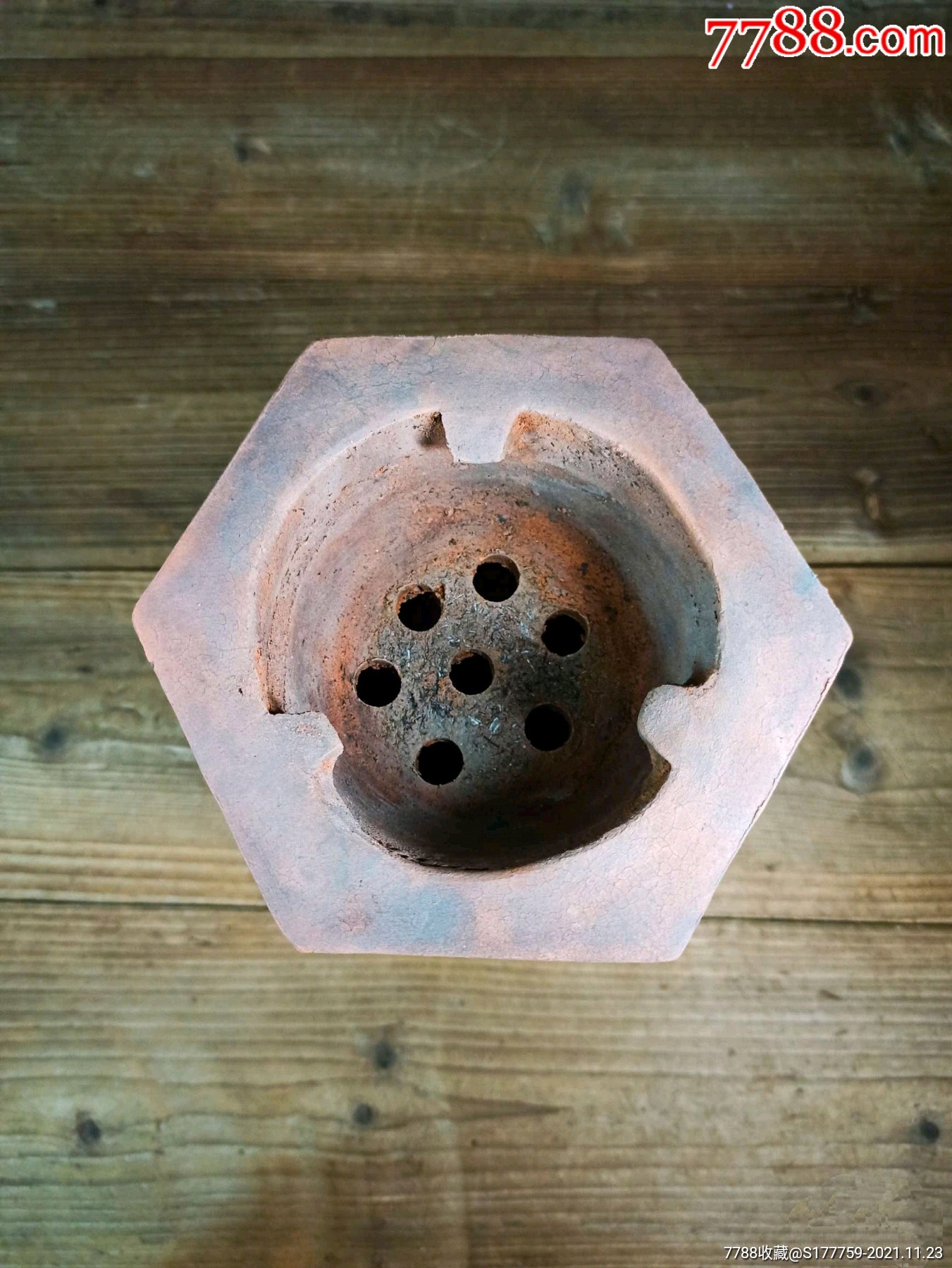 名家手工制作六方炭炉风炉红泥茶炉茶室必备老炭炉茶道茶艺装饰茶事应