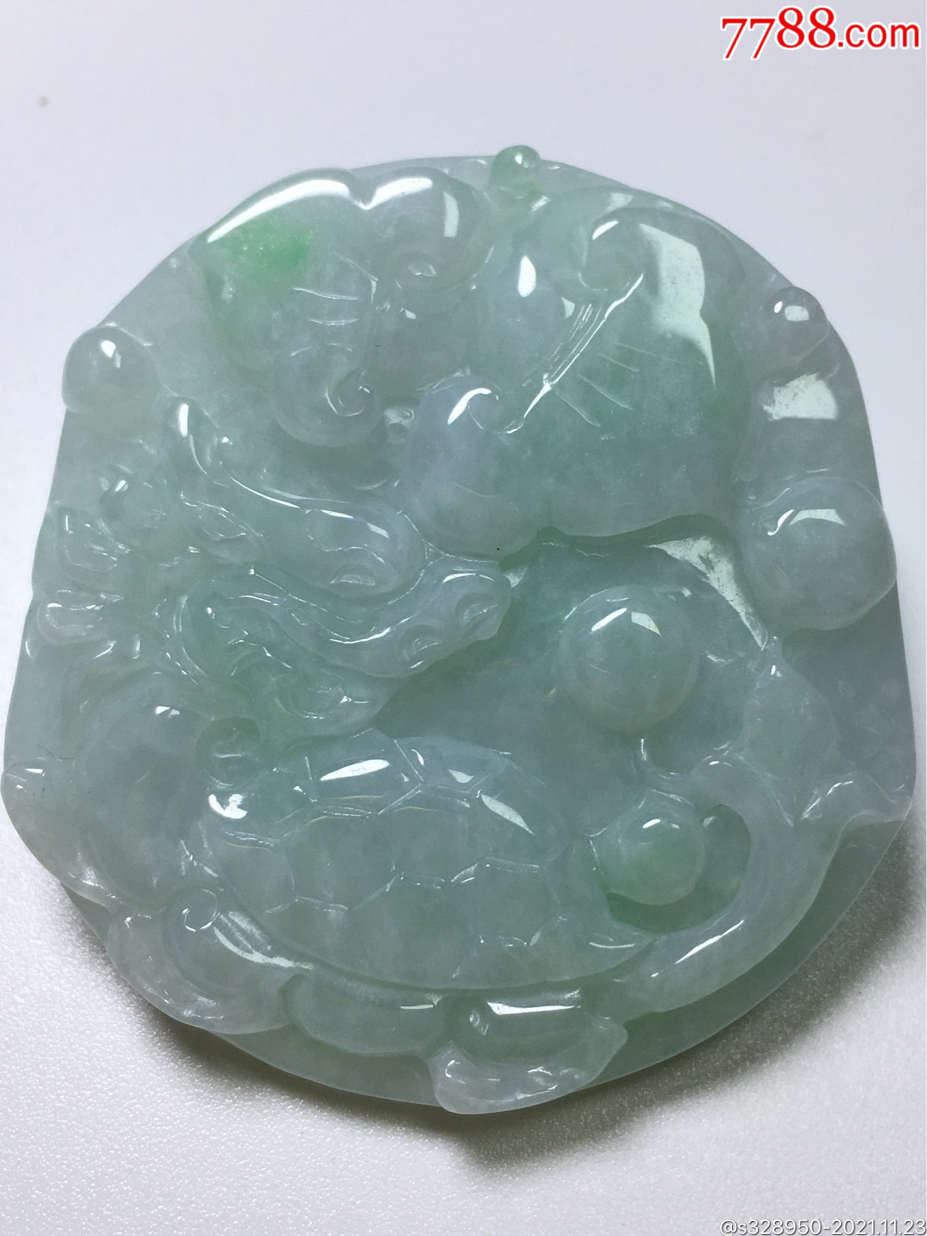 缅甸翡翠a货龙龟挂件-价格:298元-se83924101-翡翠/缅甸玉-零售-7788
