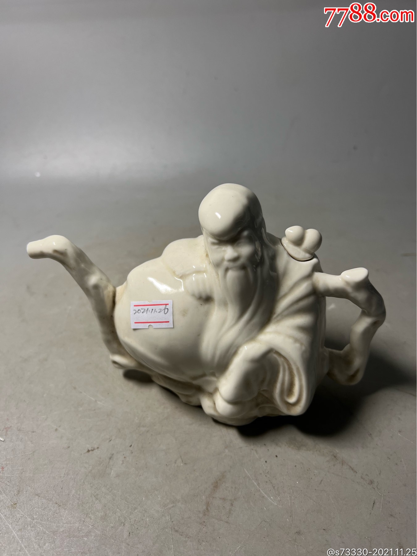 7080年代德化窑老寿星酒壶一把