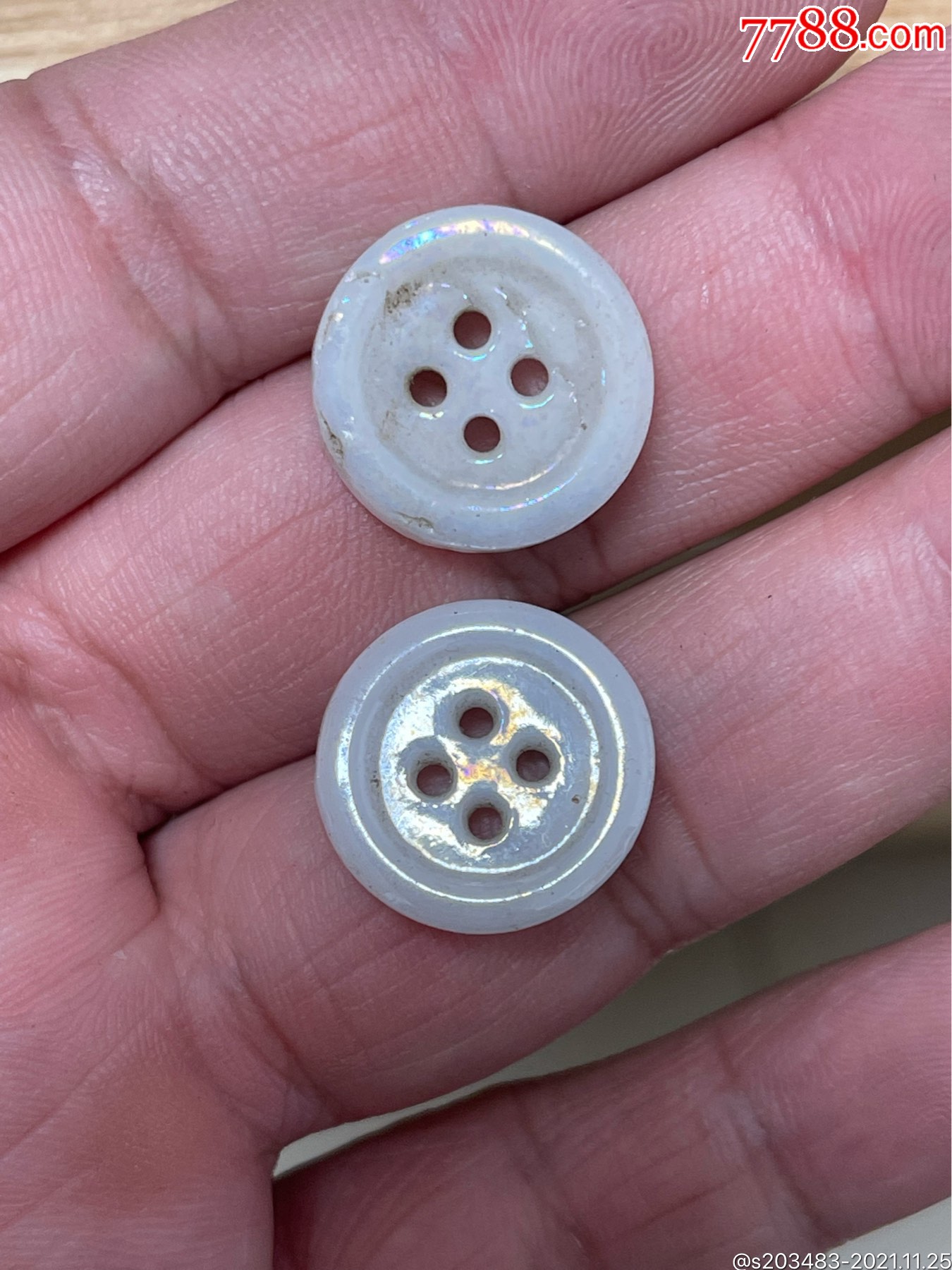 清末民国琉璃纽扣衣服扣子老扣子