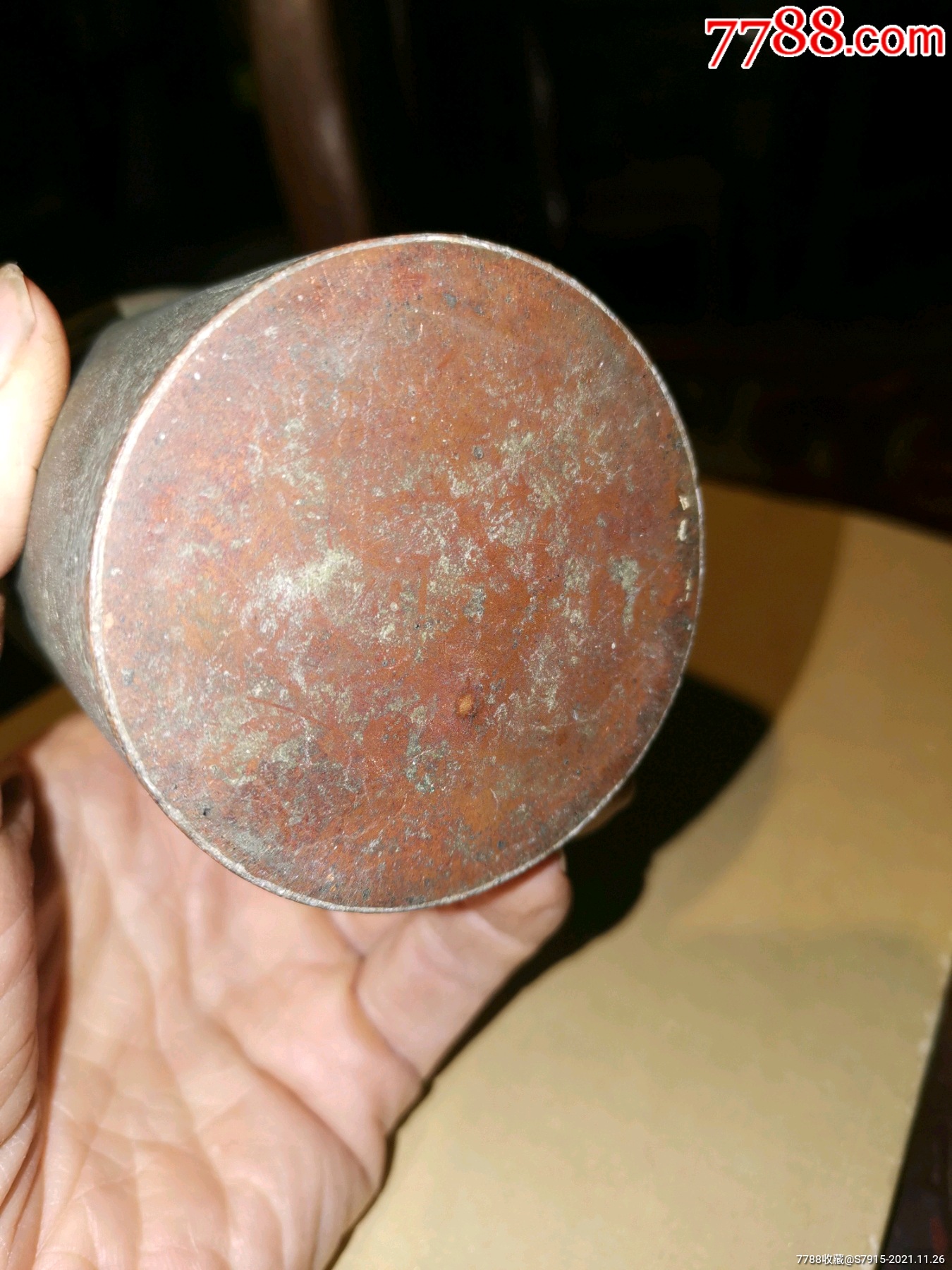 民国铜米升口径7公分,高9公分,品相完好-价格:150元-se83970075-铜皿