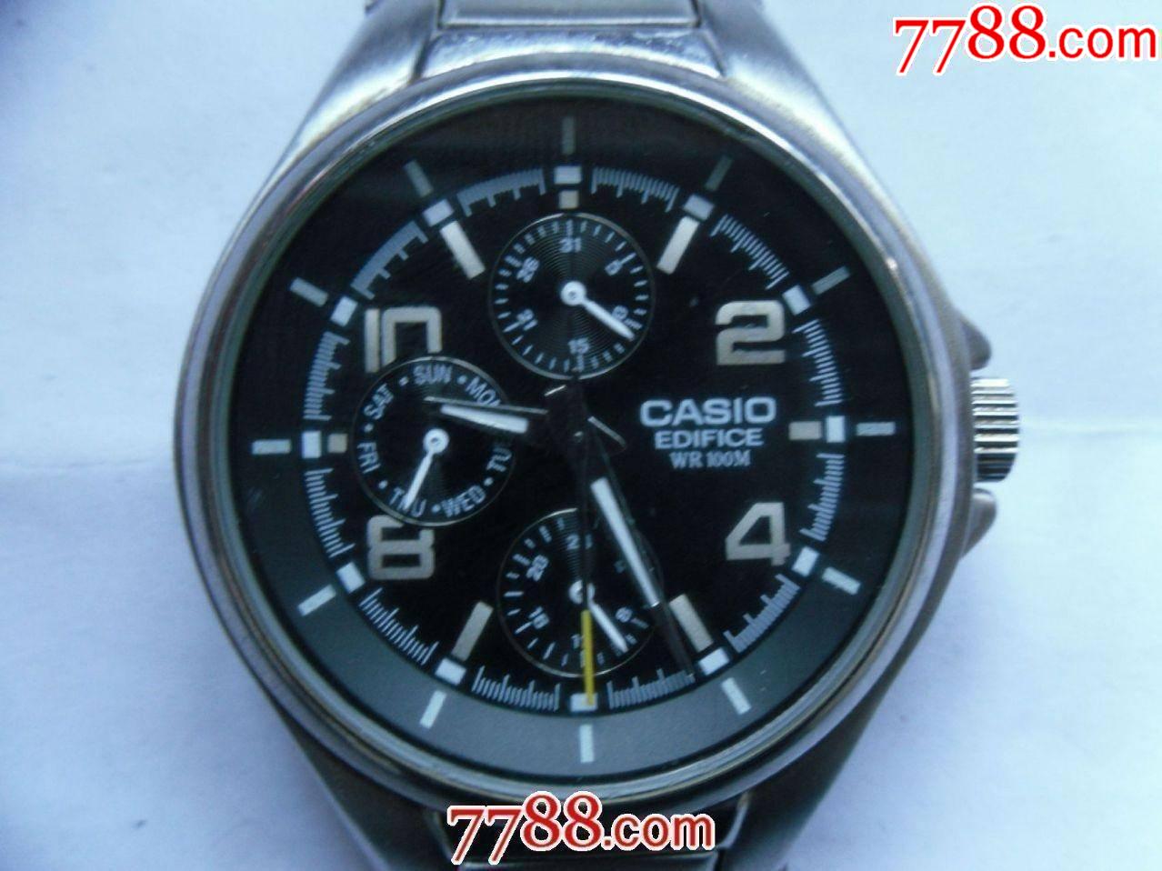 【热销黑金版】【正品】日本卡西欧ef-316型多功能电子男表!