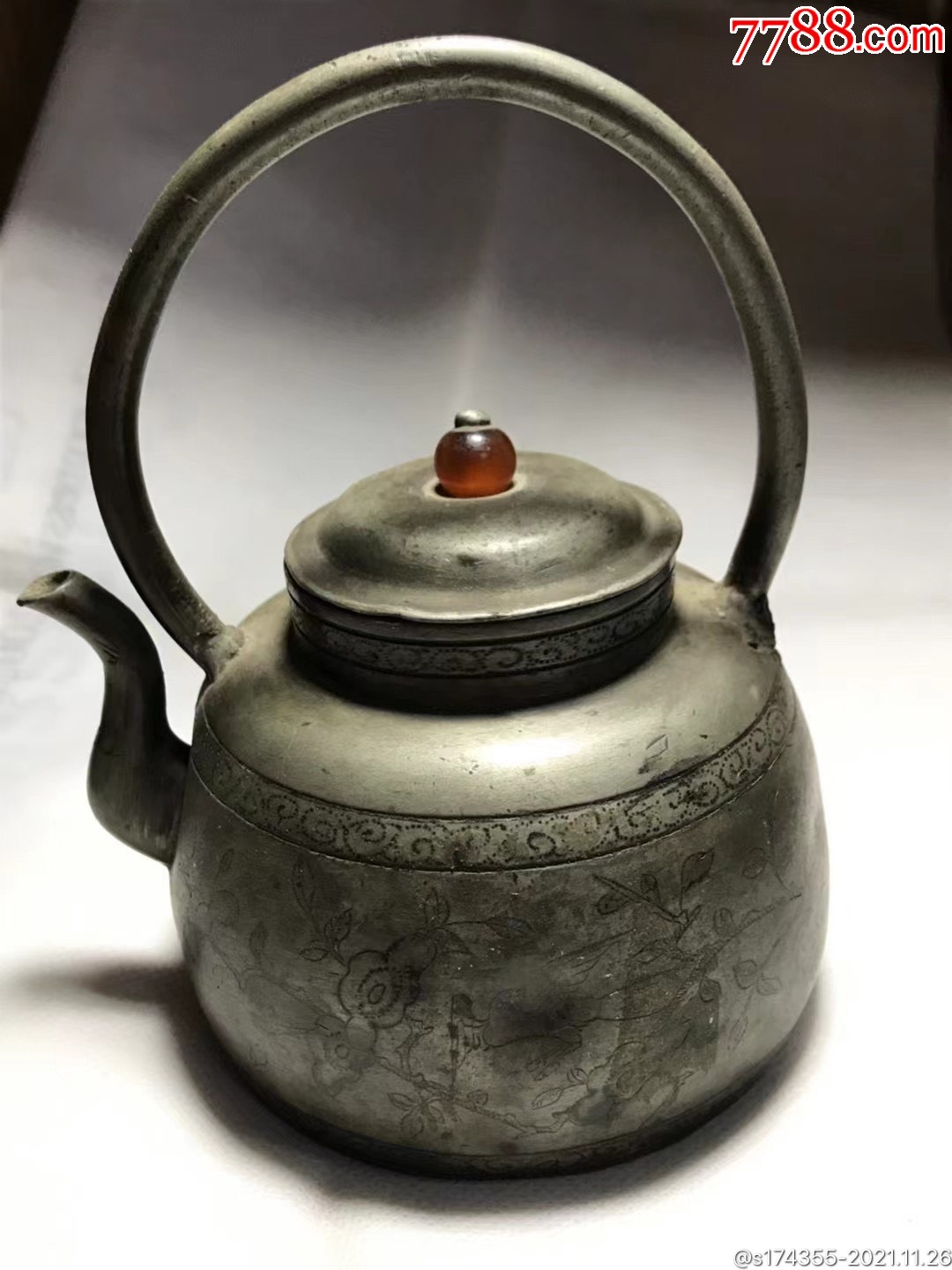 清代老锡壶_价格1600元【坤旭古玩】_第1张_7788收藏__收藏热线