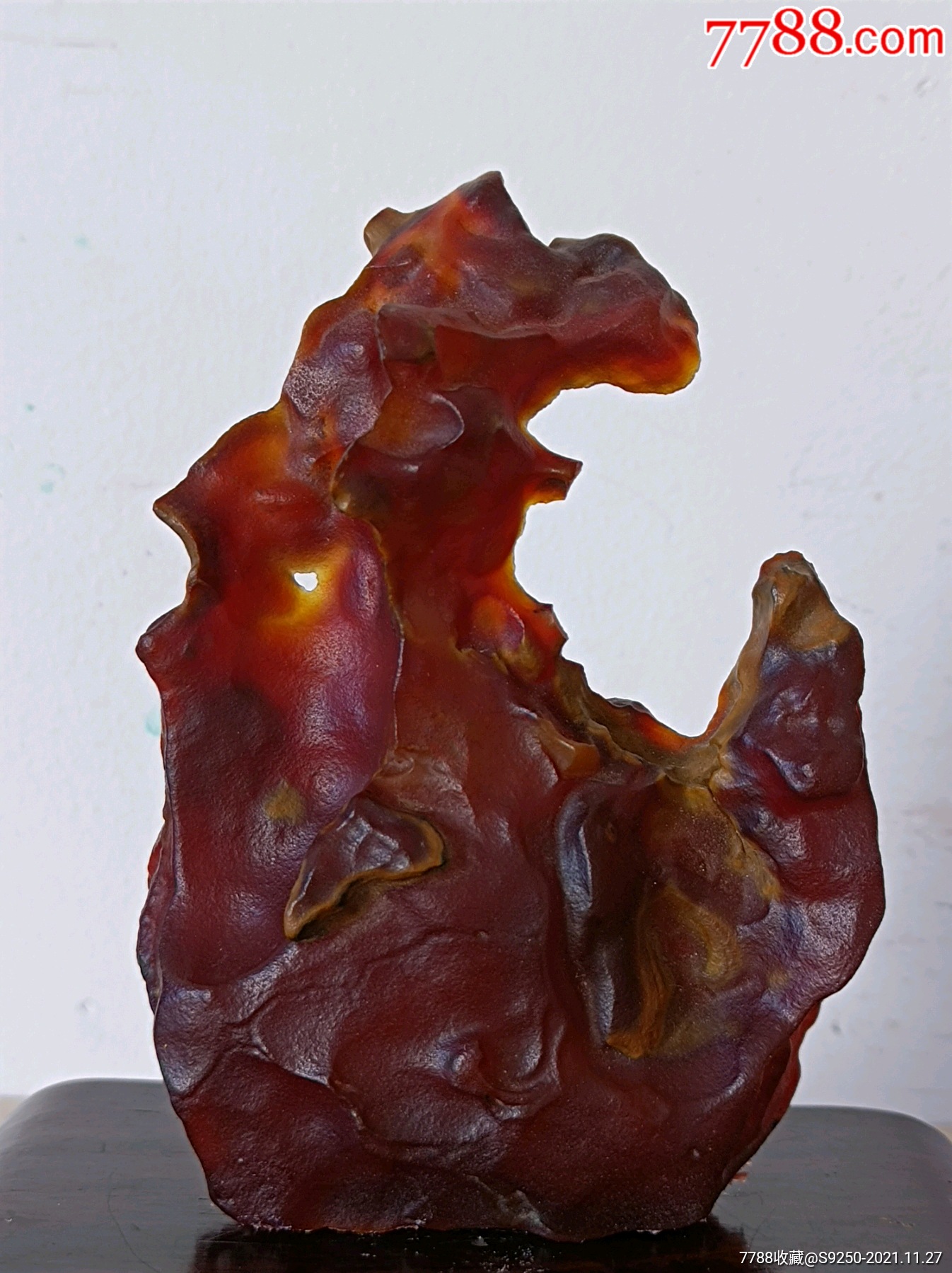 玛瑙原石摆件你的米芾拜石