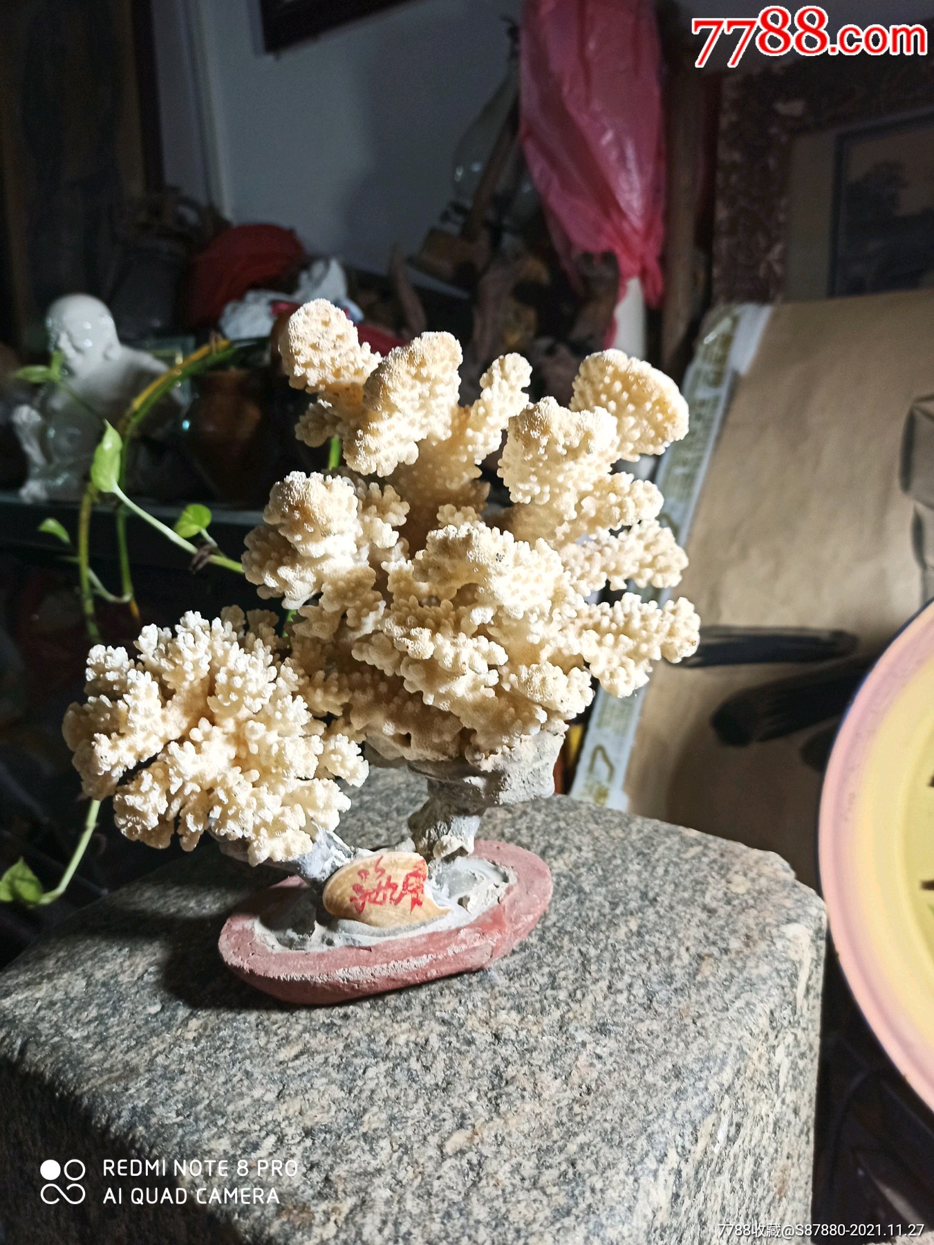 七十年代文房摆件珊瑚树-价格:268元-se83993234-其他工艺品-零售