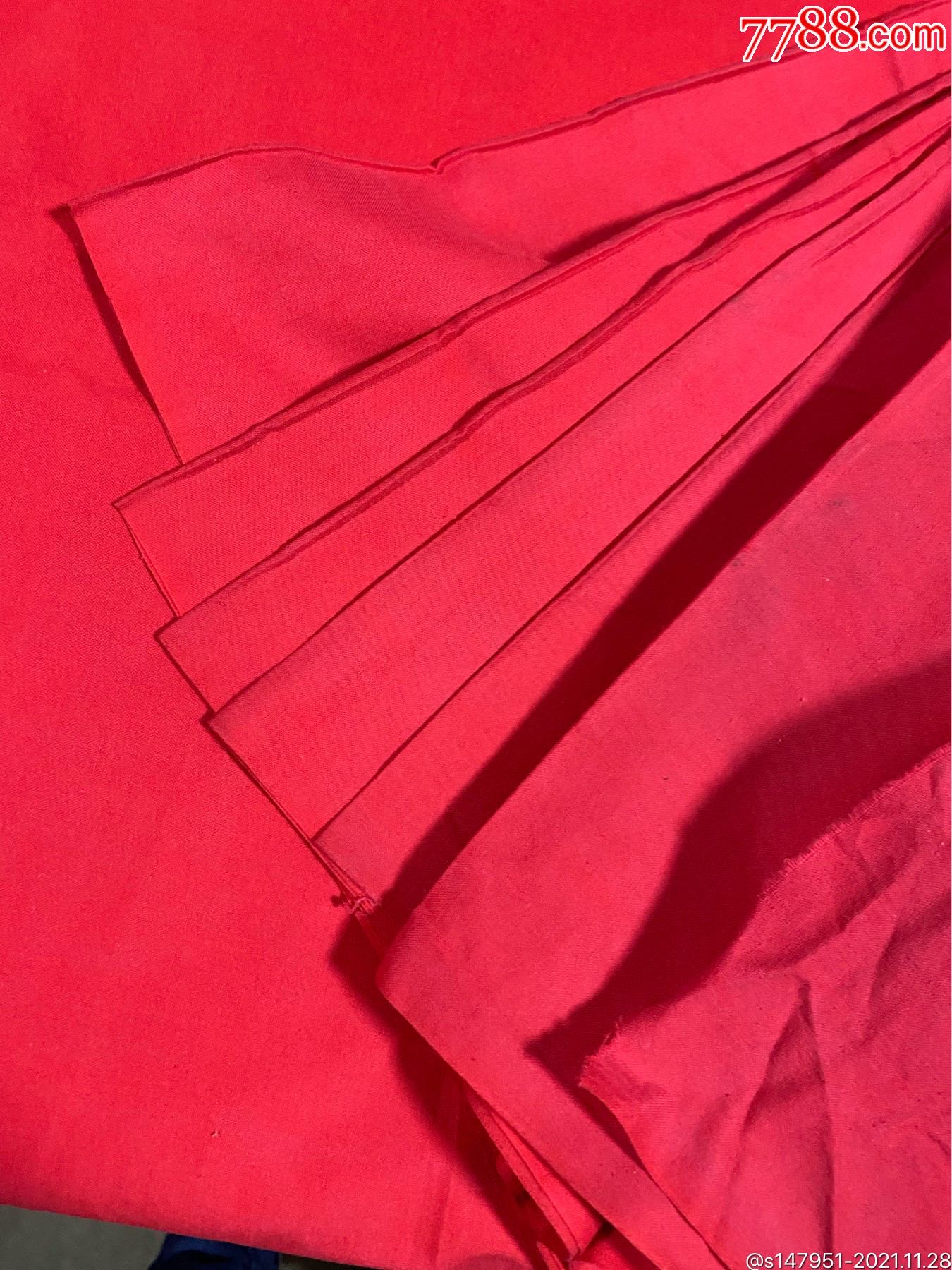 红布纯棉有褪色全新怀旧