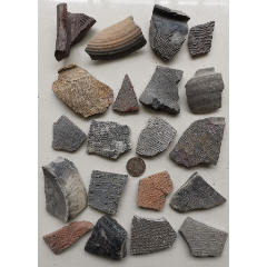 商周印纹硬陶片