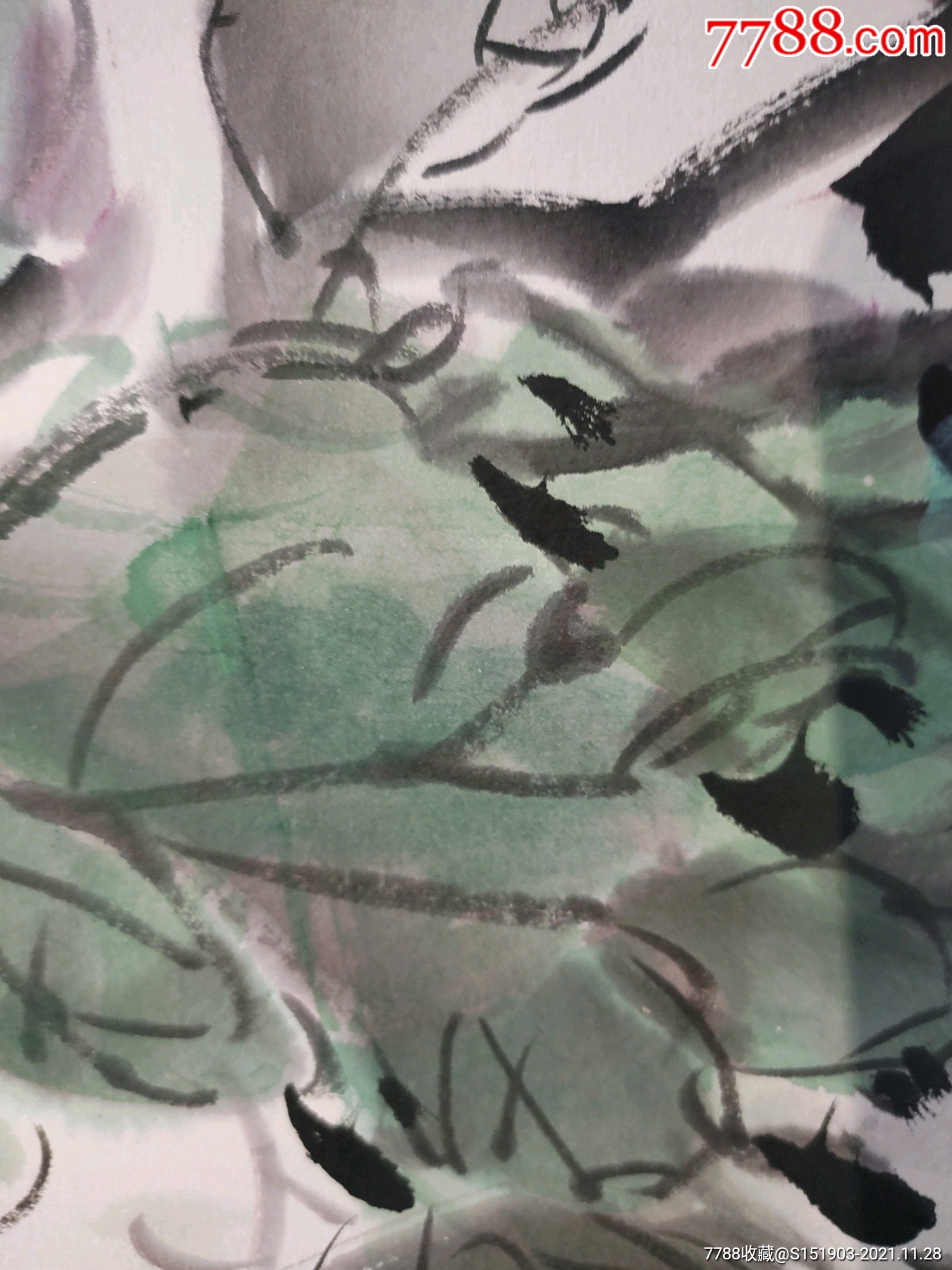 李馨李金冬牡丹66 68cm画心160 80轴_花鸟国画原作_严氏雅玩画廊