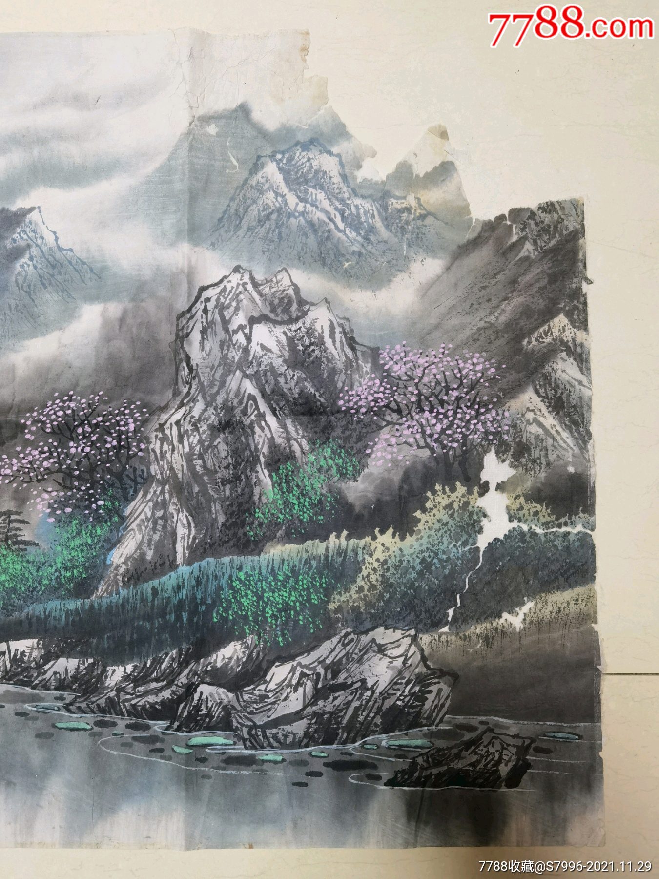 著名画家田雨四尺山水原作-价格:120元-se84022863-山水国画原作-零售