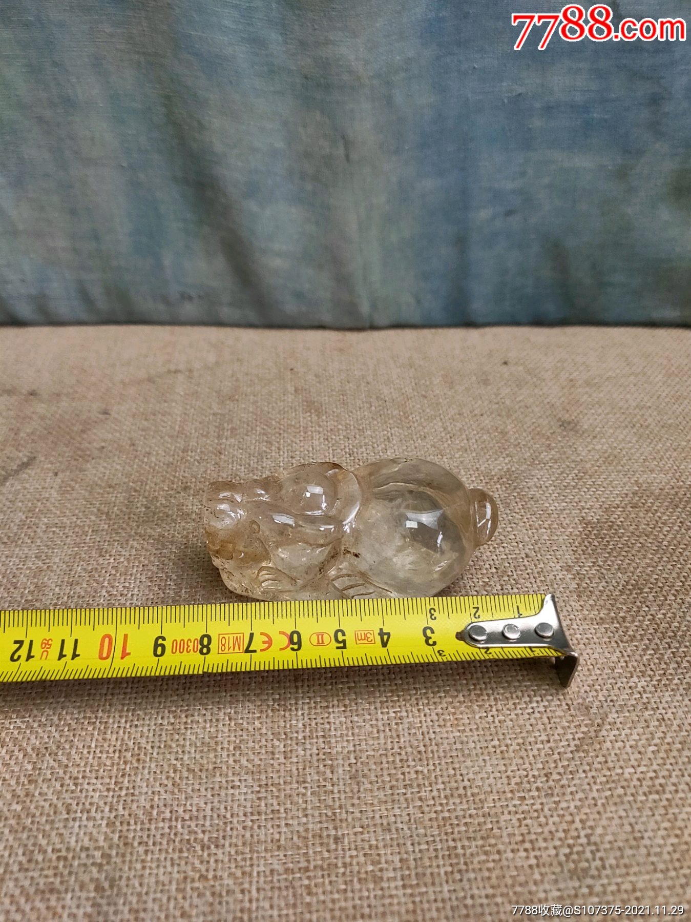 老水晶把件包浆自然完整