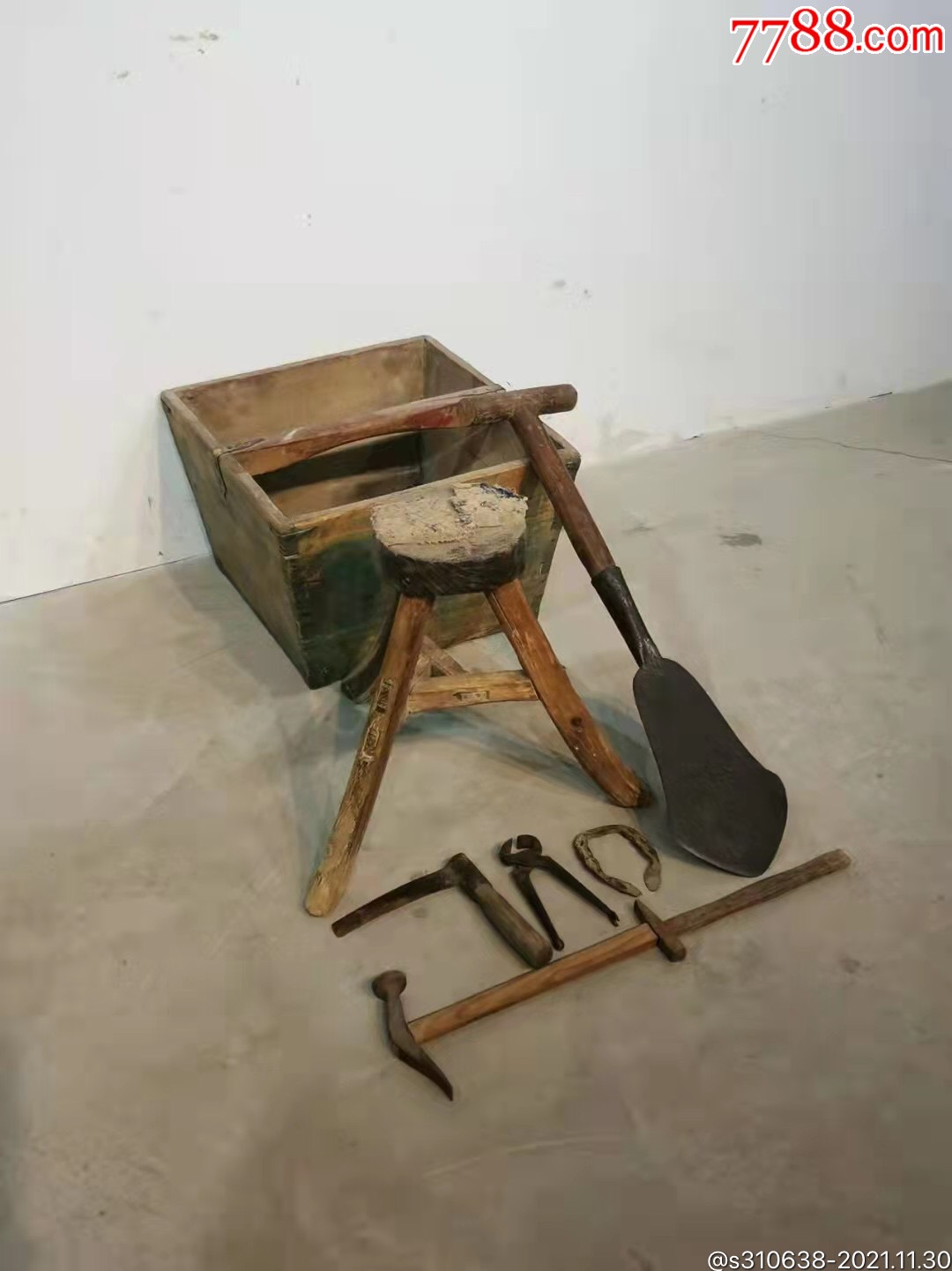 民俗老物件修马蹄工具一套11