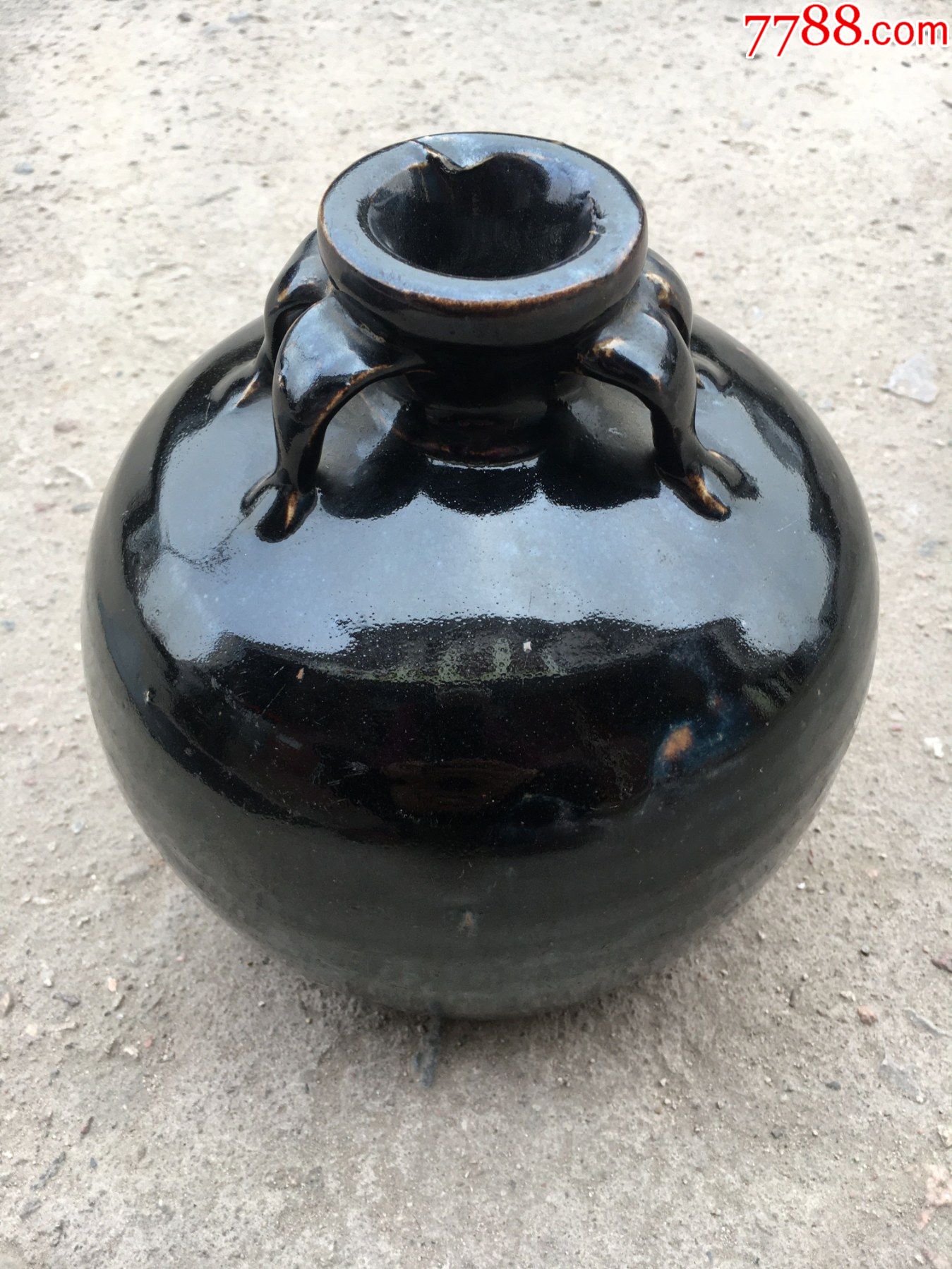 明代四系黑釉瓶