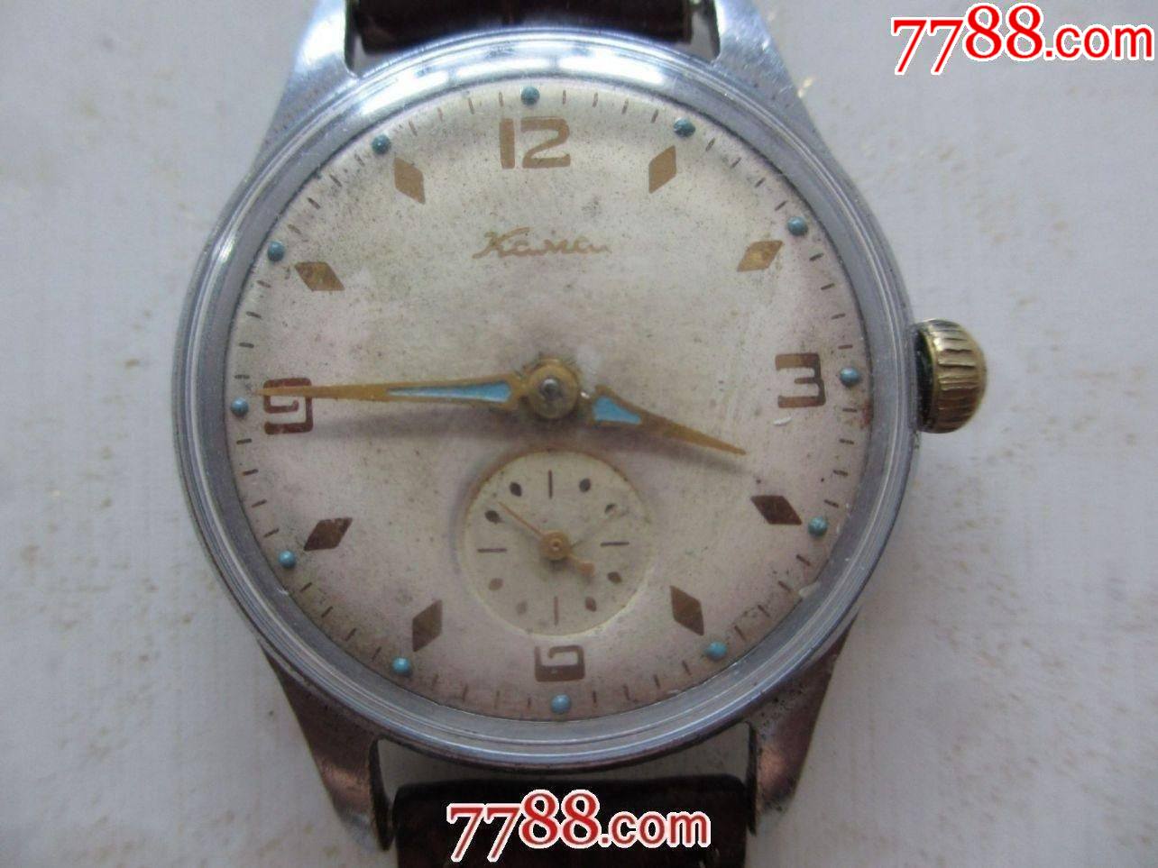 德国二战败陪苏联款的精磨50年代苏联卡马两针半男士古董老表c