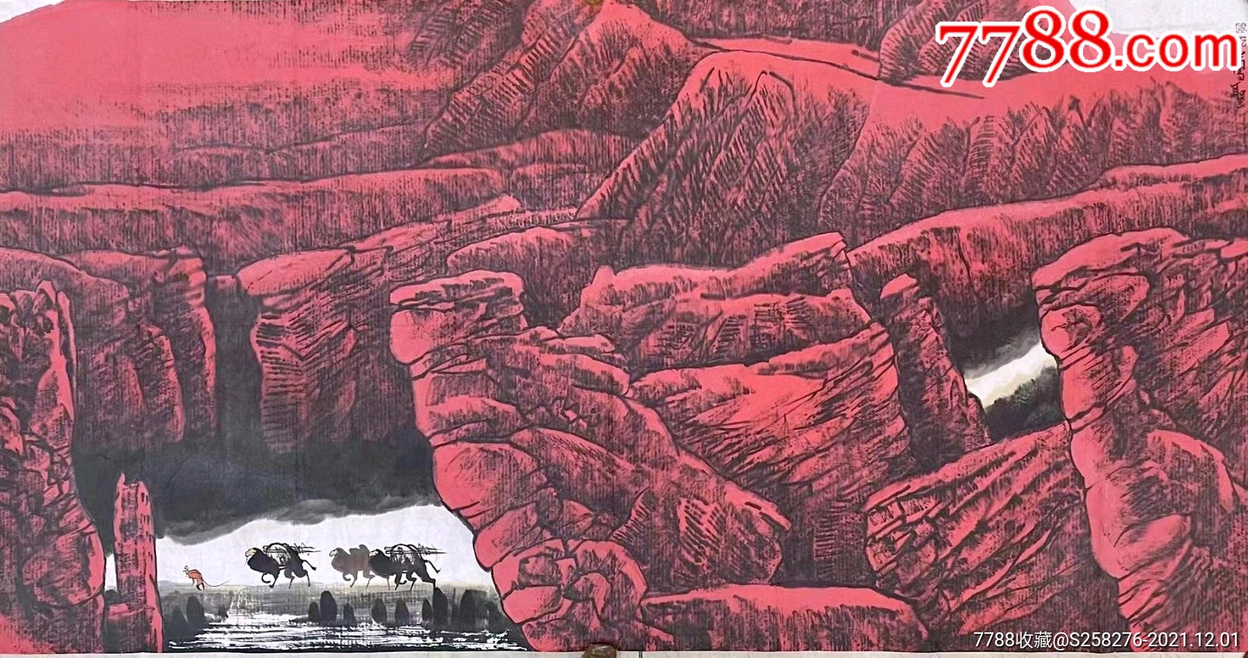 周尊圣_山水国画原作_第1张_7788陶器收藏