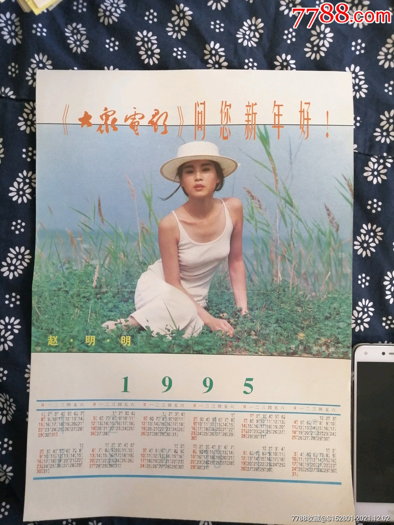 年历画电影明星赵明明