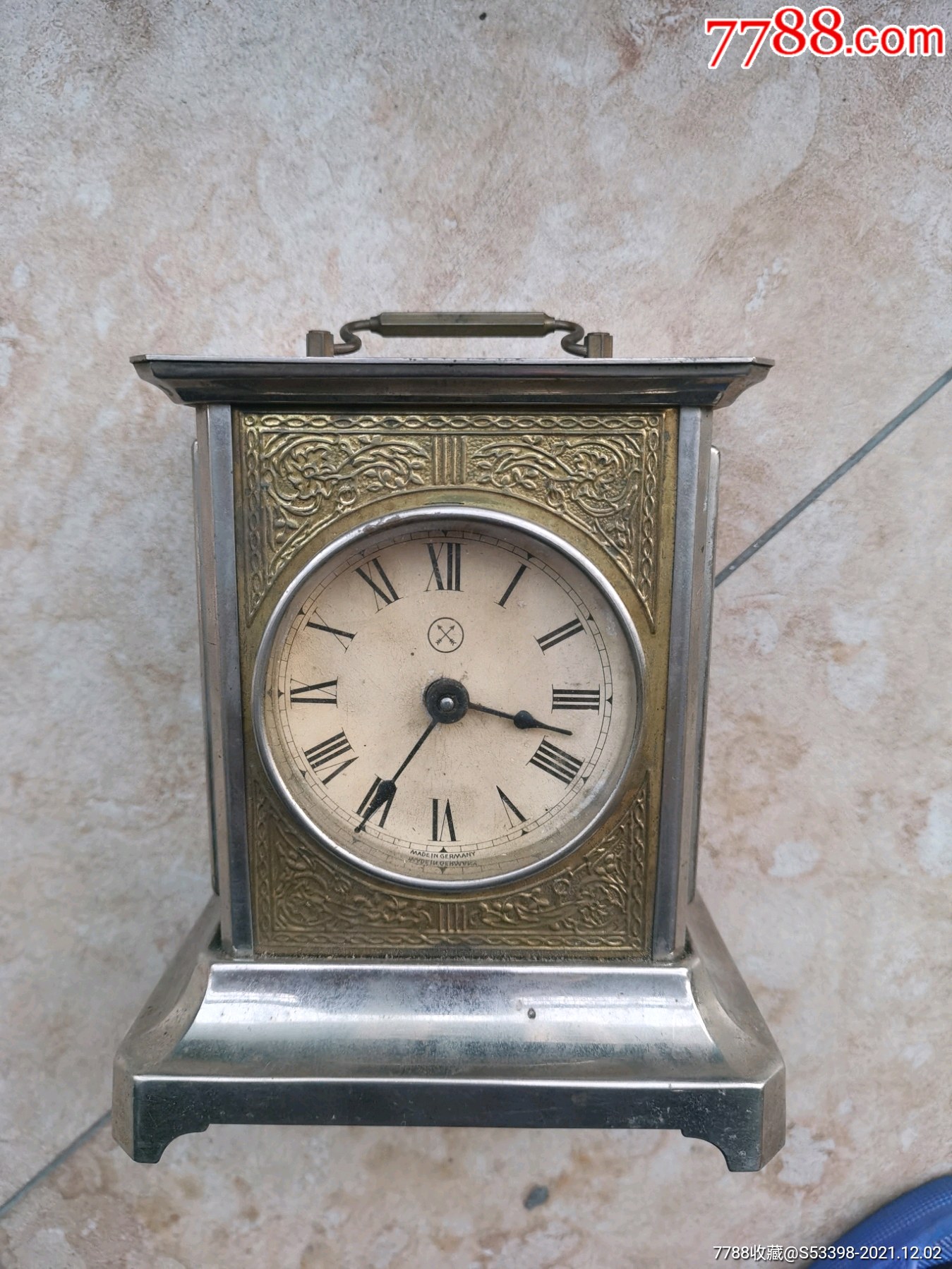 德商谦信洋行正壹号双箭唛座钟