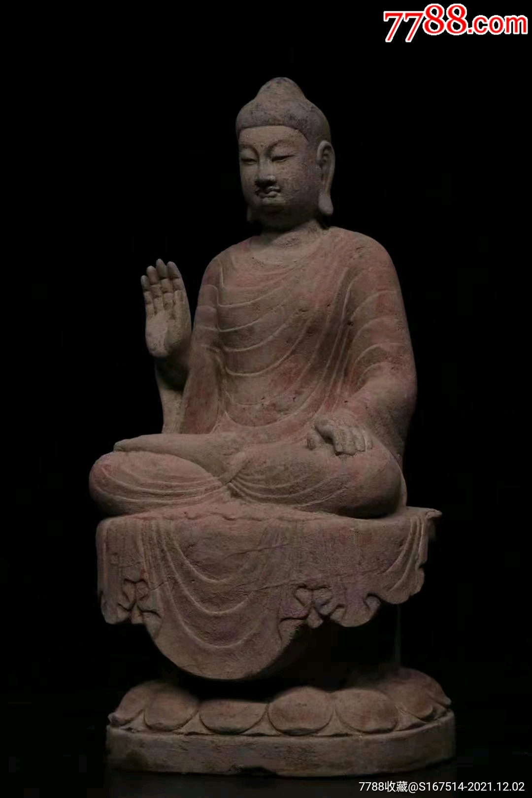 唐韵佛祖坐佛尺寸高80宽40青石尊佛开脸饱满五官丰润