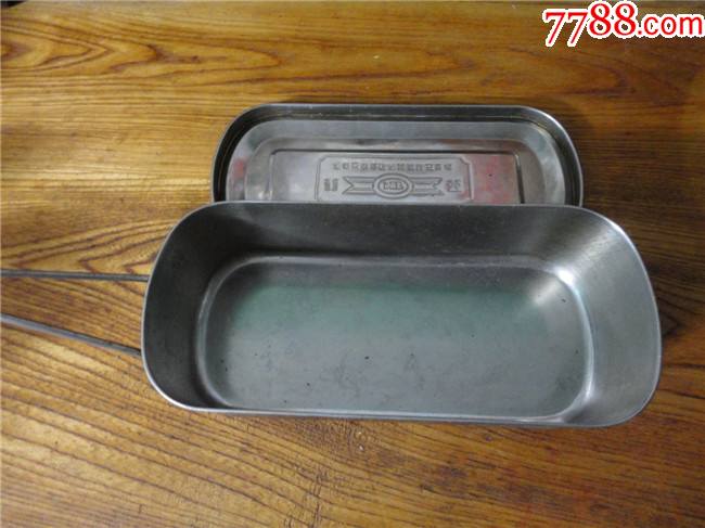 上世纪8090年代美发牌不锈钢老饭盒民俗怀旧老物件