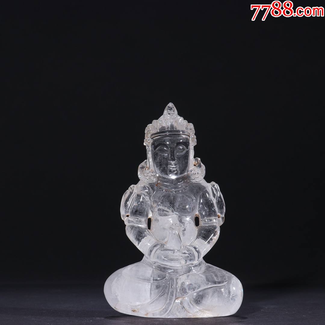 天然水晶藏传佛像雕像_水晶_图片价格_收藏鉴定_7788钱币网